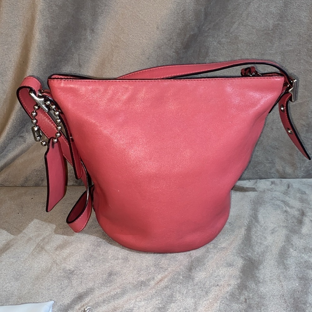 COACH Bleecker Sport Mini Duffle Crossbody Shoulder Bag Loganberry 32281 - Picture 2 of 11